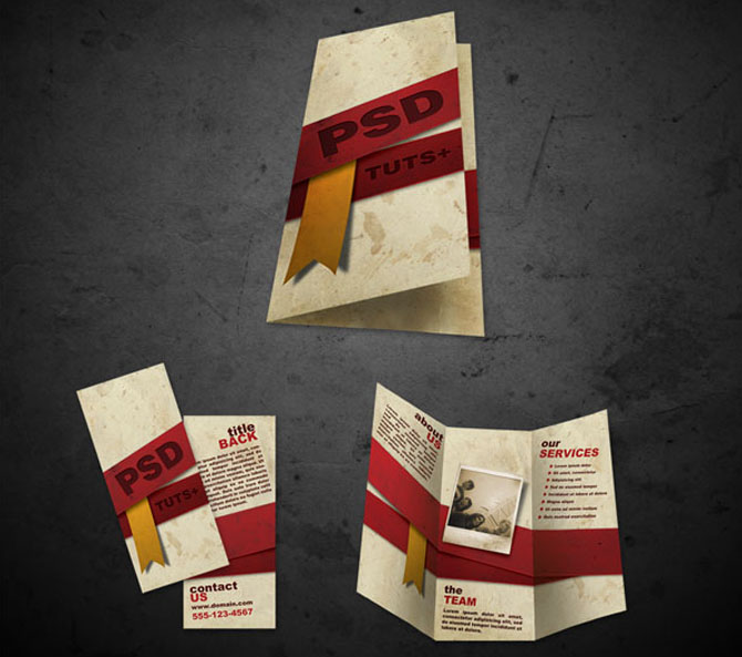 free brochure PSD templates