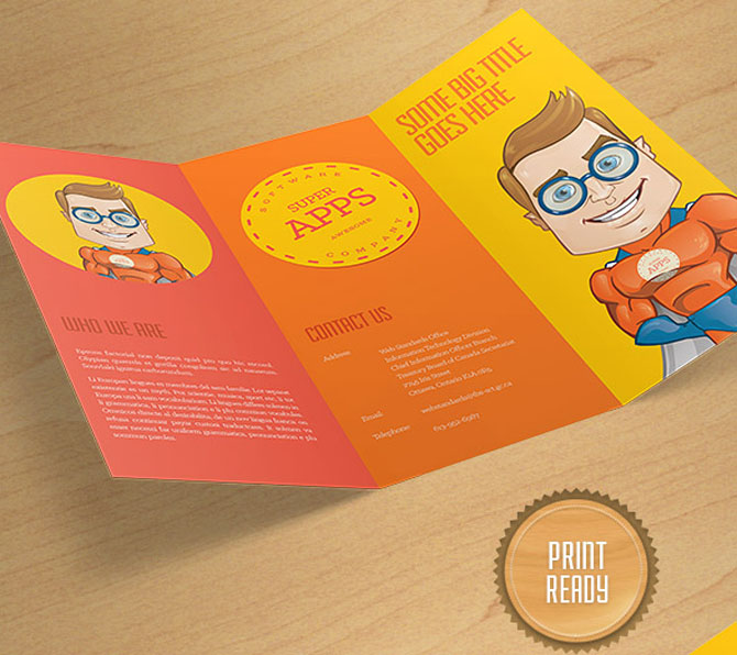 free brochure PSD templates