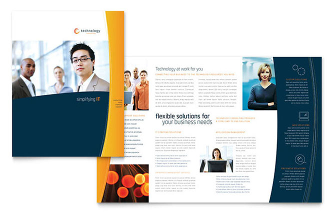 free brochure PSD templates