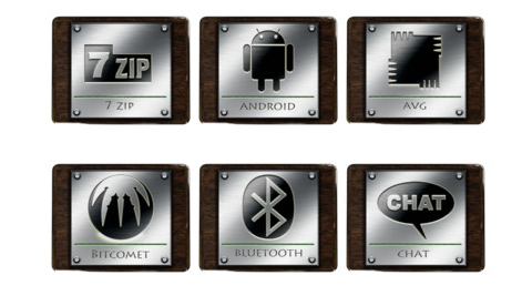 free metallic icons