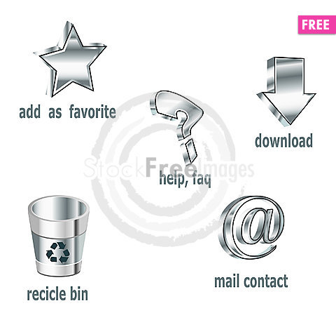 free metallic icons