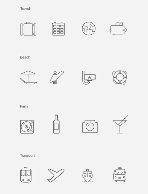 free outline icons