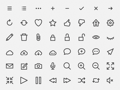 free outline icons