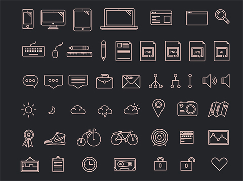 free outline icons