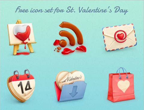 st valentine's free icons 2013