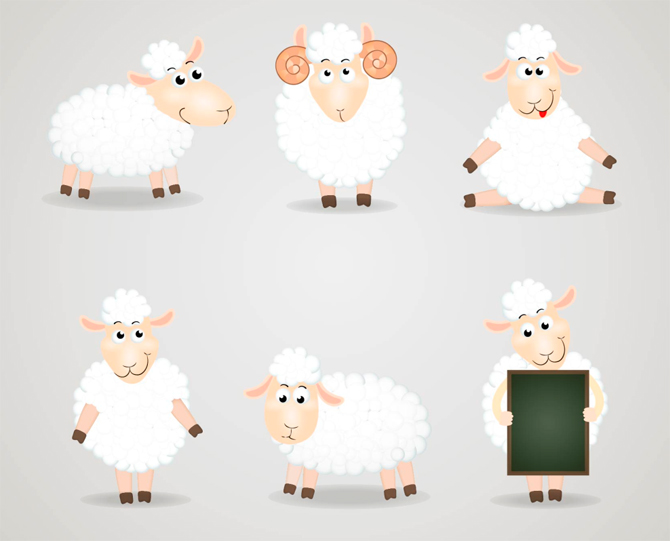 free-sheep-vector-images