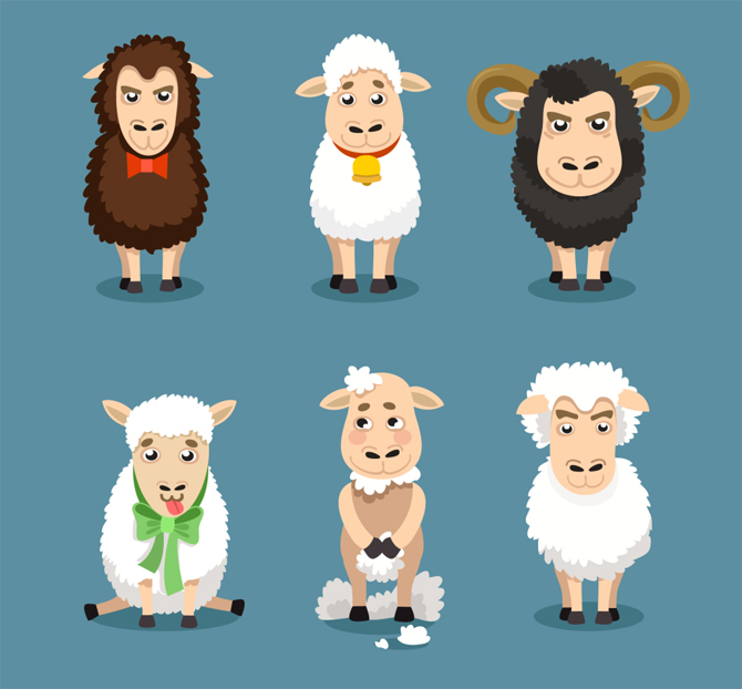 free-sheep-vector-images