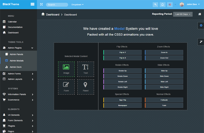 bootstrap admin template