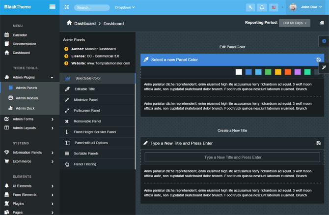 bootstrap admin template