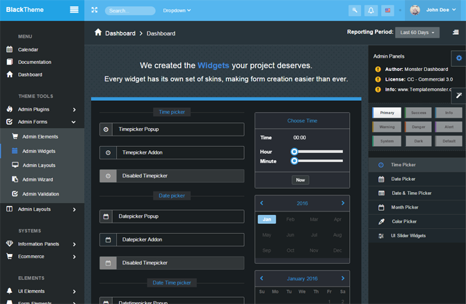 bootstrap admin template