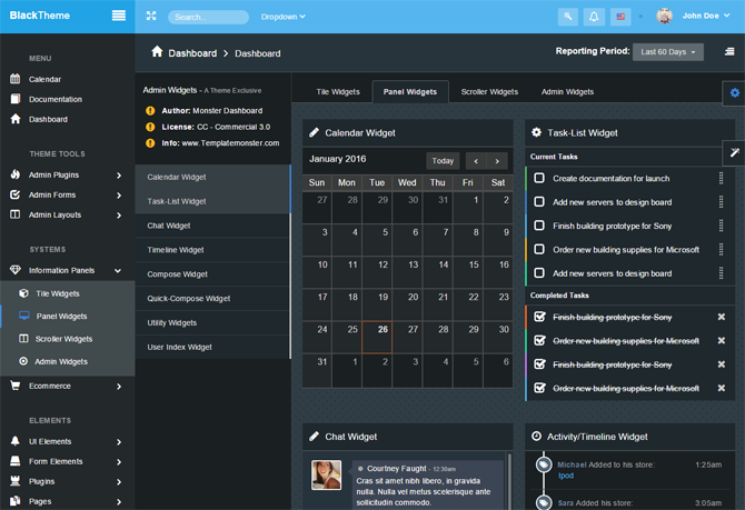 bootstrap admin template