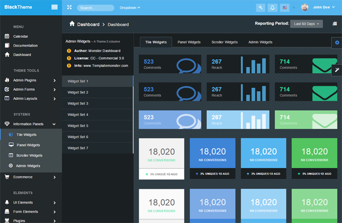 bootstrap admin template