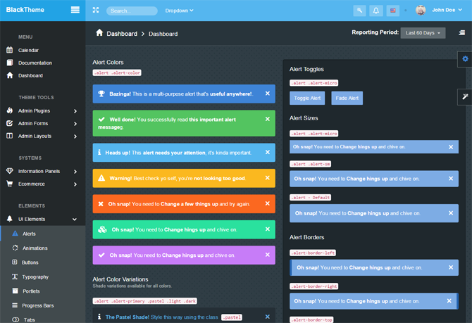 bootstrap admin template