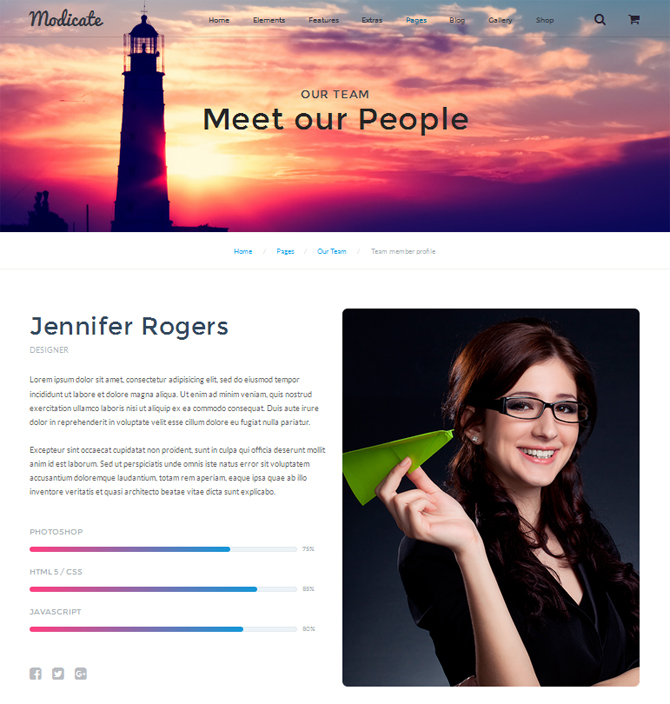 multipurpose HTML5 template