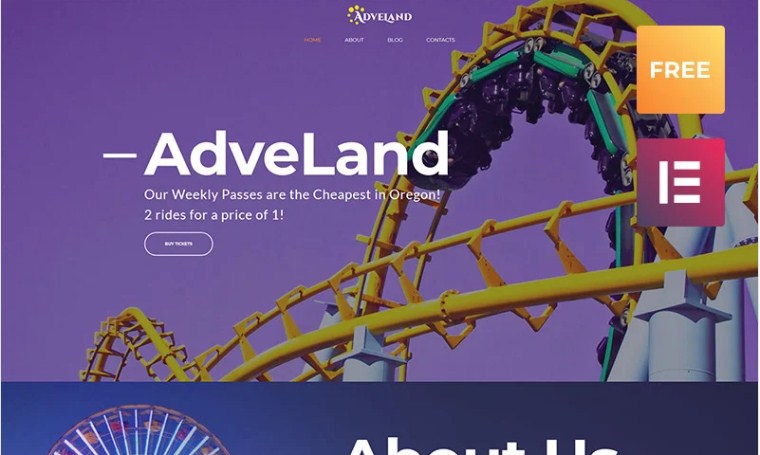 Adveland Free WordPress Theme