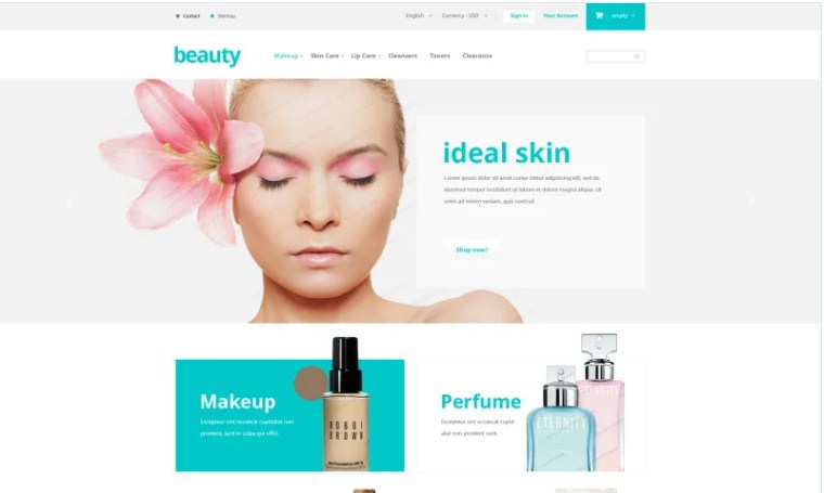 Beauty - PrestaShop Free eCommerce website template