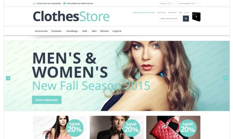 Fashion - Magento Free eCommerce website template