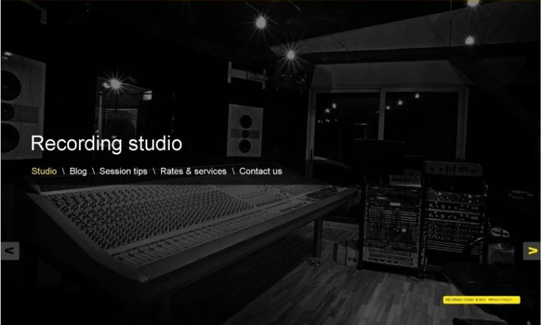 Recording Studio - Free WordPress Themes