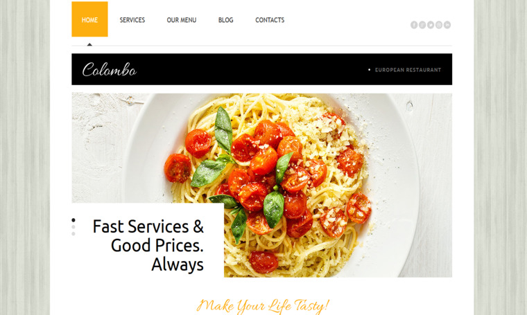 Restaurant Joomla Theme