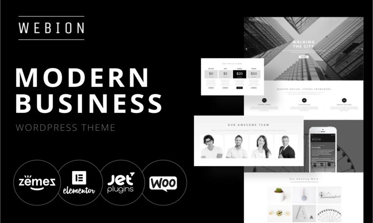 Webion Pro Elementor Theme