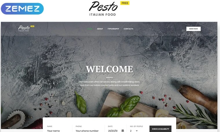 Cafe & Restaurant - Free HTML5 Templates