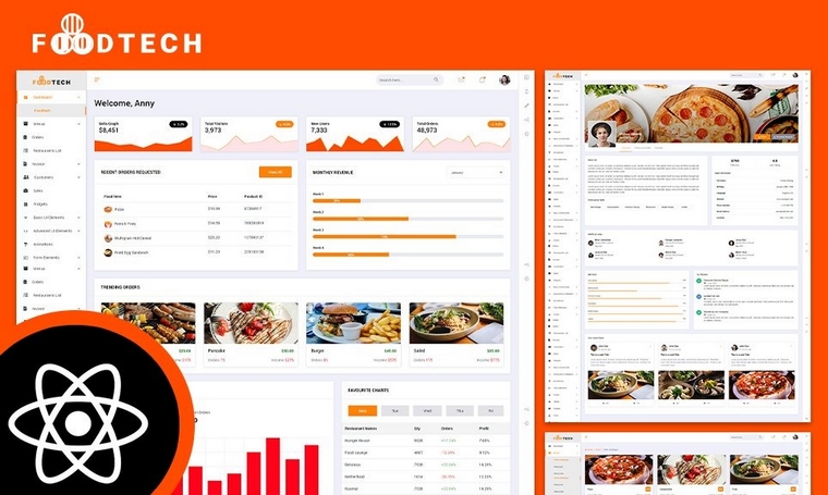 Foodtech Admin Dashboard Template