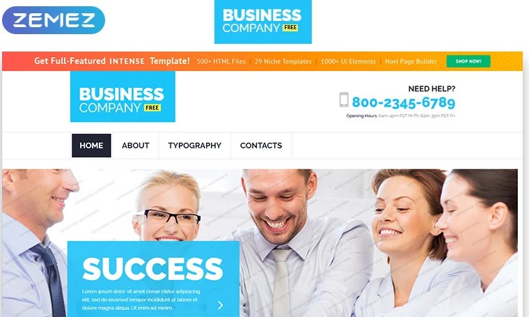 Business - Free HTML5 Templates