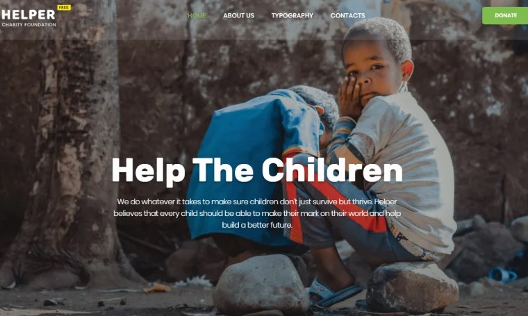 Helper - Free Charity HTML5 Template