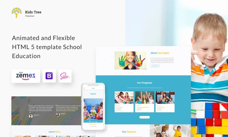 Kids Tree Website Template