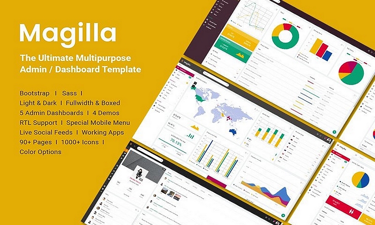 Magila - Free Admin Templates