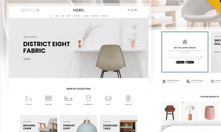 Mebel WooCommerce Furniture Template