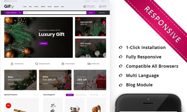 Gifty - OpenCart Premium Theme