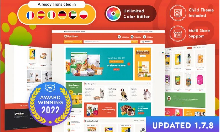 Pet Food - Premium eCommerce theme