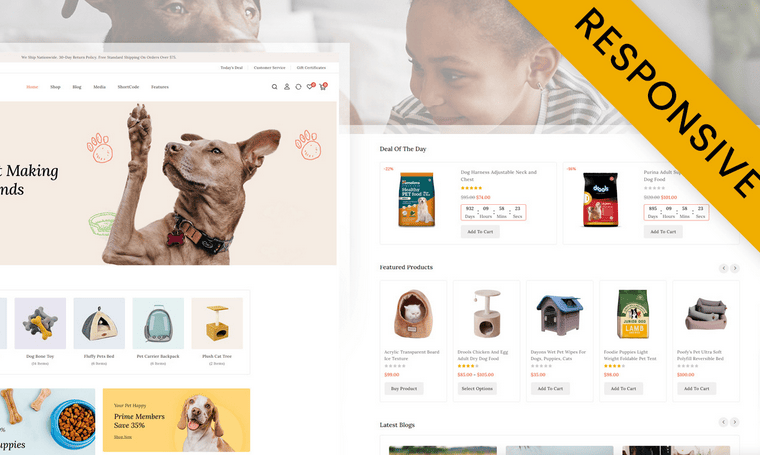 Petsnic - Free WooCommerce Themes