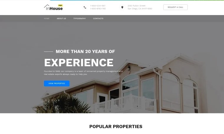 Real Estate - Free HTML5 Templates