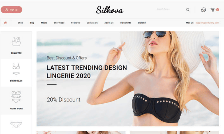 Silkova - Free WooCommerce Themes