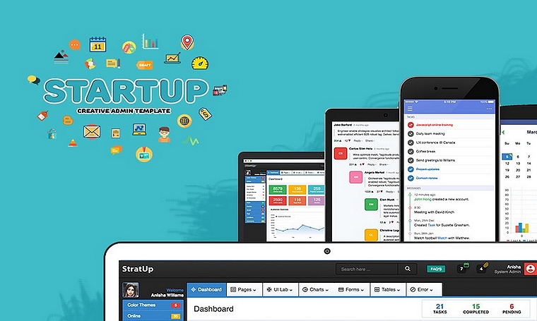 Startup - Free Admin Templates