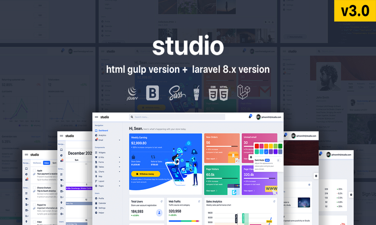 Studio - Free Admin Templates