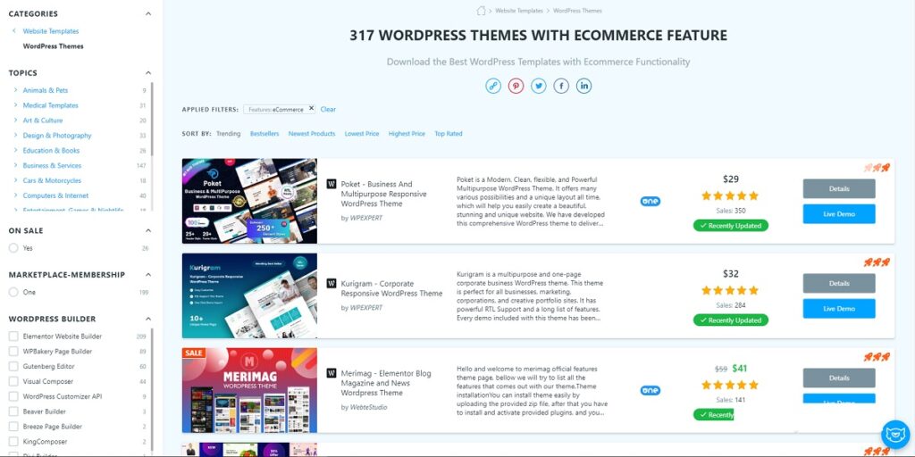 eCommerce themes