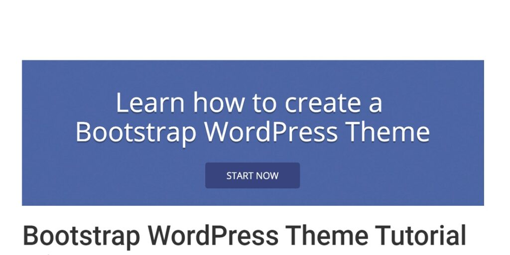 Bootstrap WordPress Themes