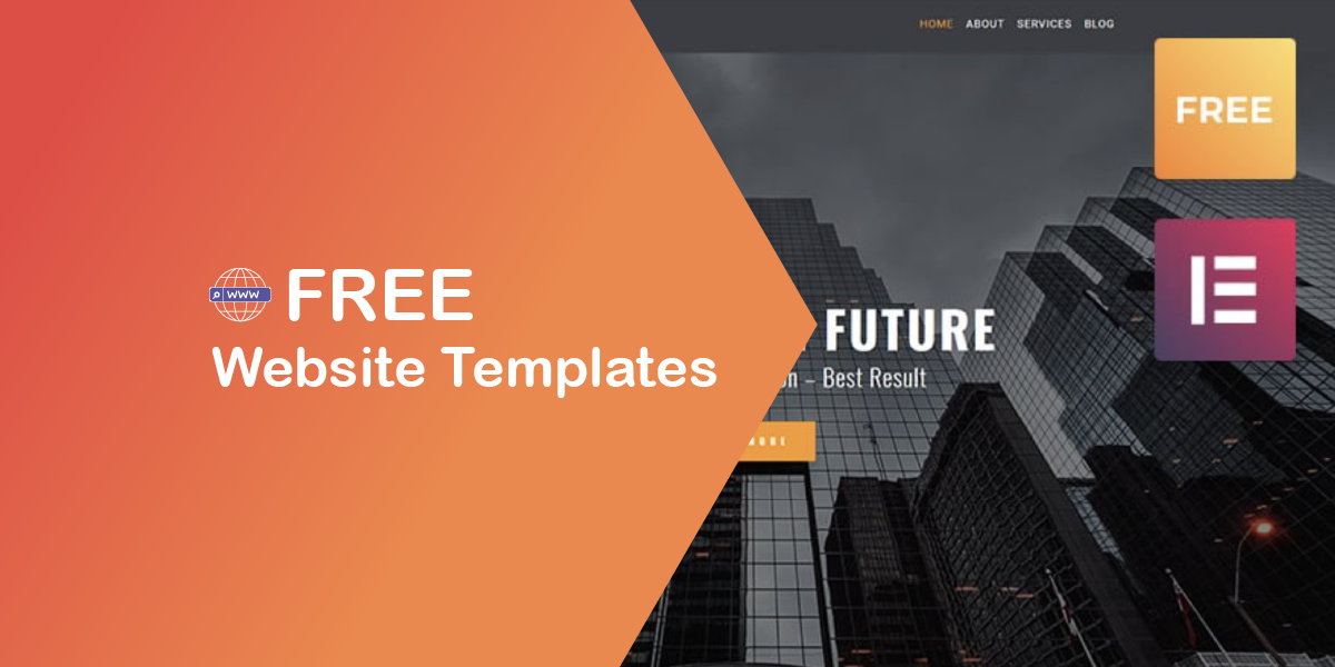 Free Website Templates That Are Designed with Use of Icons