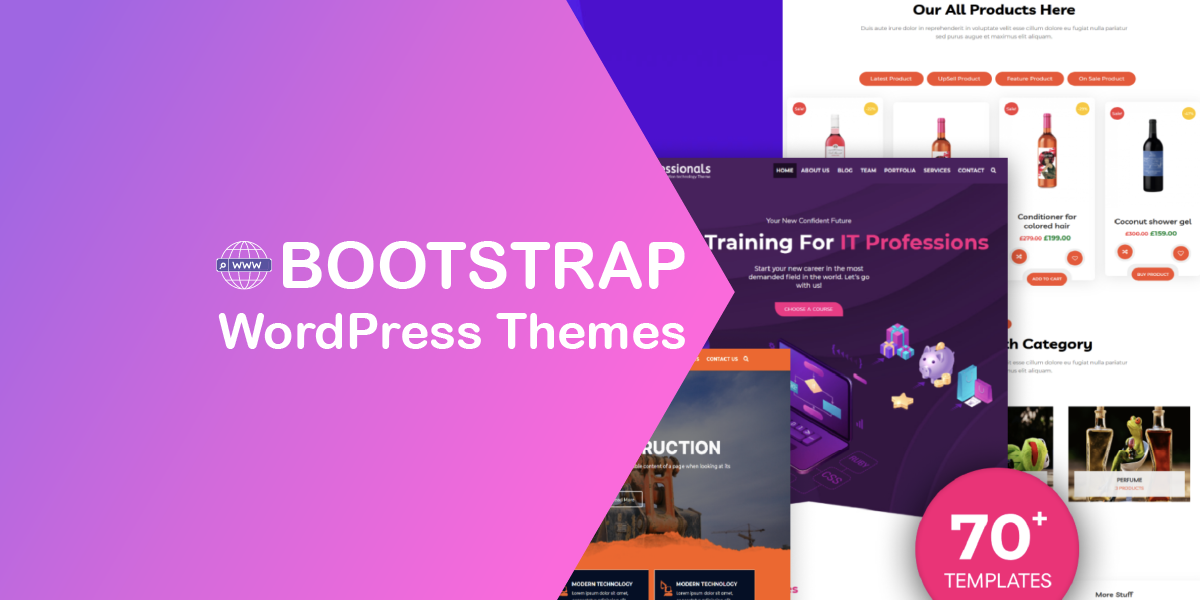 5 Free Bootstrap WordPress Themes for Your Website