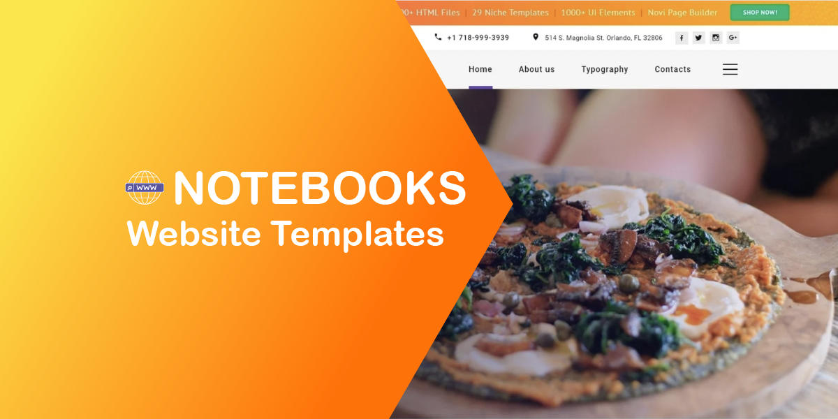 Notebooks Website Templates Resembling