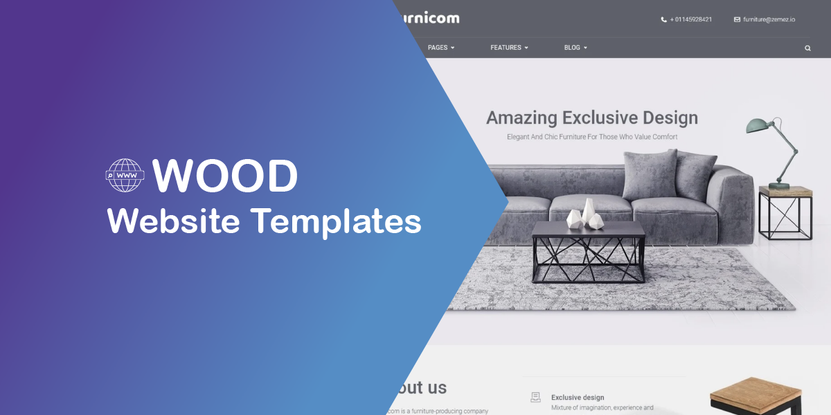 Free Wood Textured Website Templates for Your Business