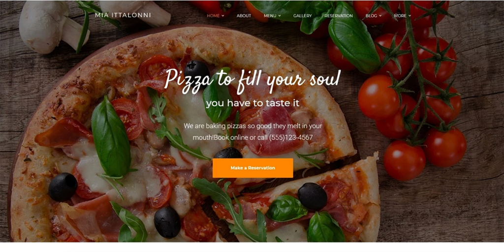 Restaurant Website Templates