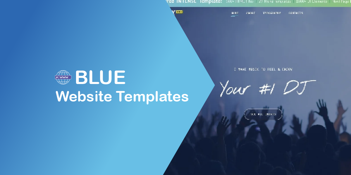 Go Bluish – Free Blue Website Templates