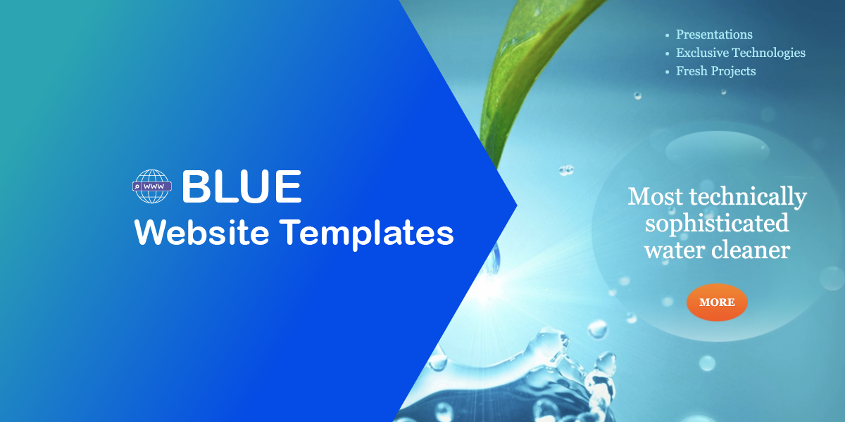 Blue Website Templates – Free Themes