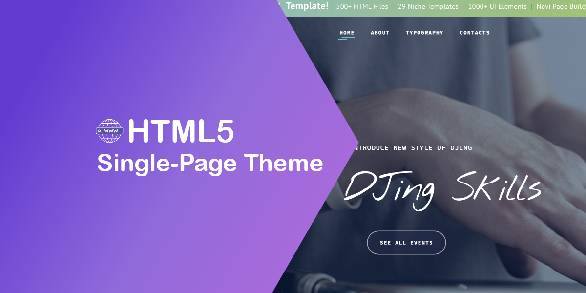 Free HTML5 Single-Page Theme to Display Design Studio Projects