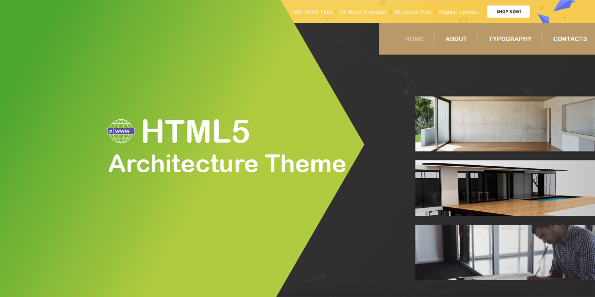 Clean Touch of Free HTML5 Theme for Architecture Site