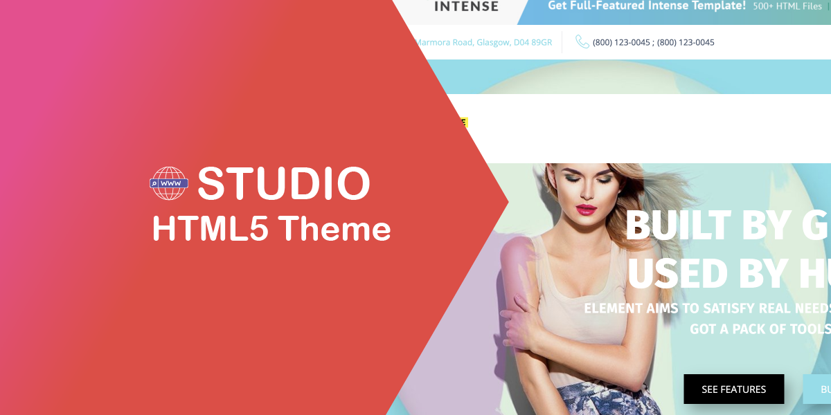 Free Studio HTML5 Theme: Perfection of Web Design